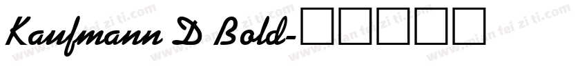 Kaufmann D Bold字体转换
